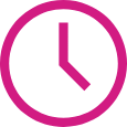 Clock icon symbolizing 24/7 SAT prep access for one year