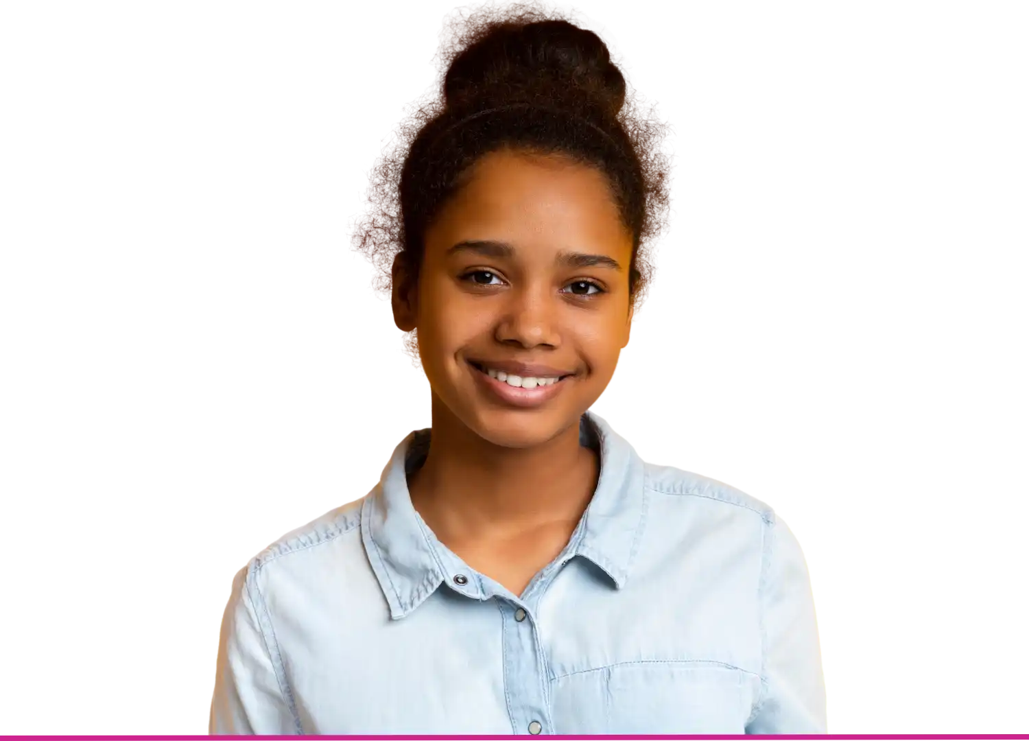 Happy student with unique college application