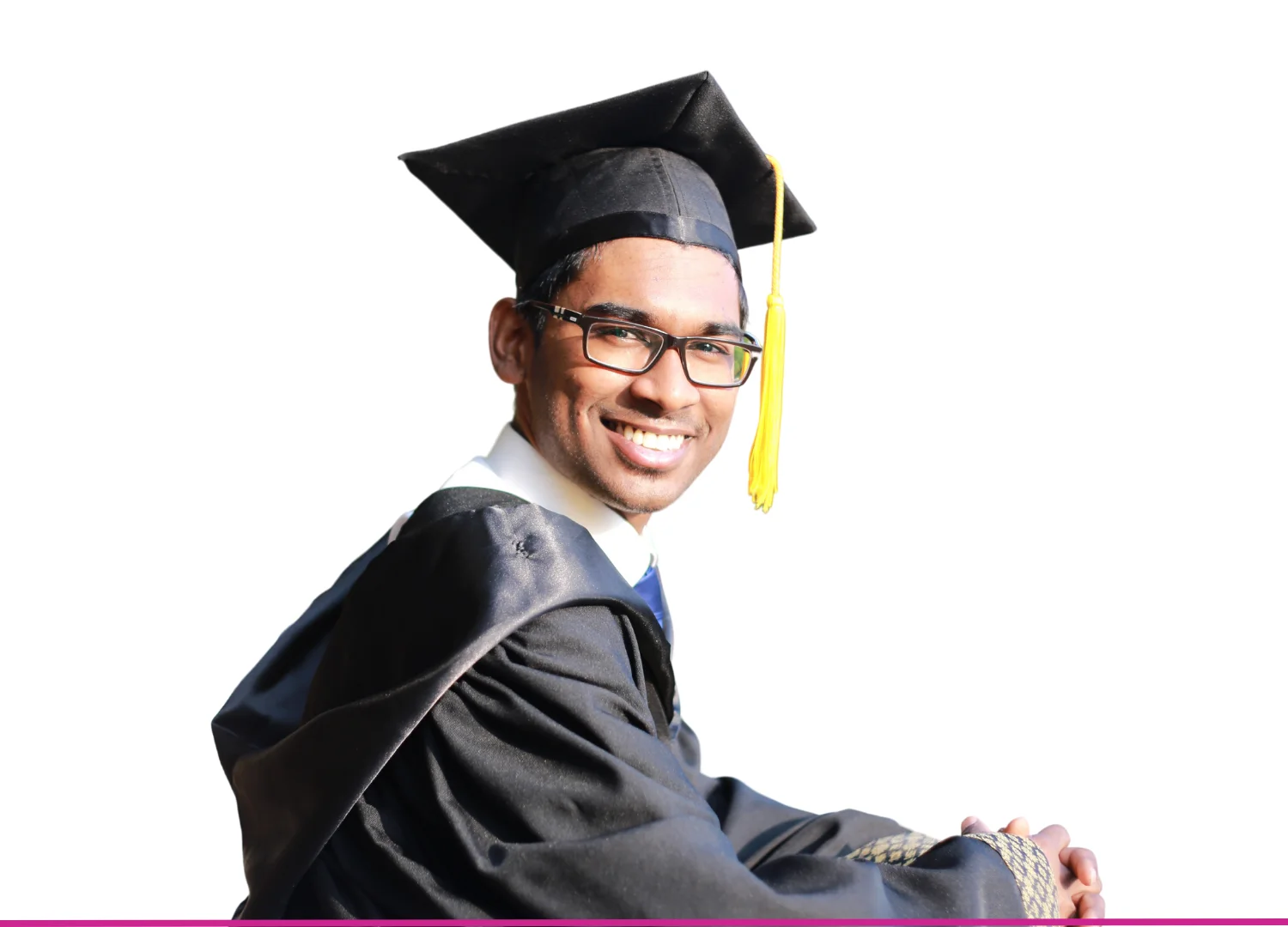 International student graduating from an Ivy League college